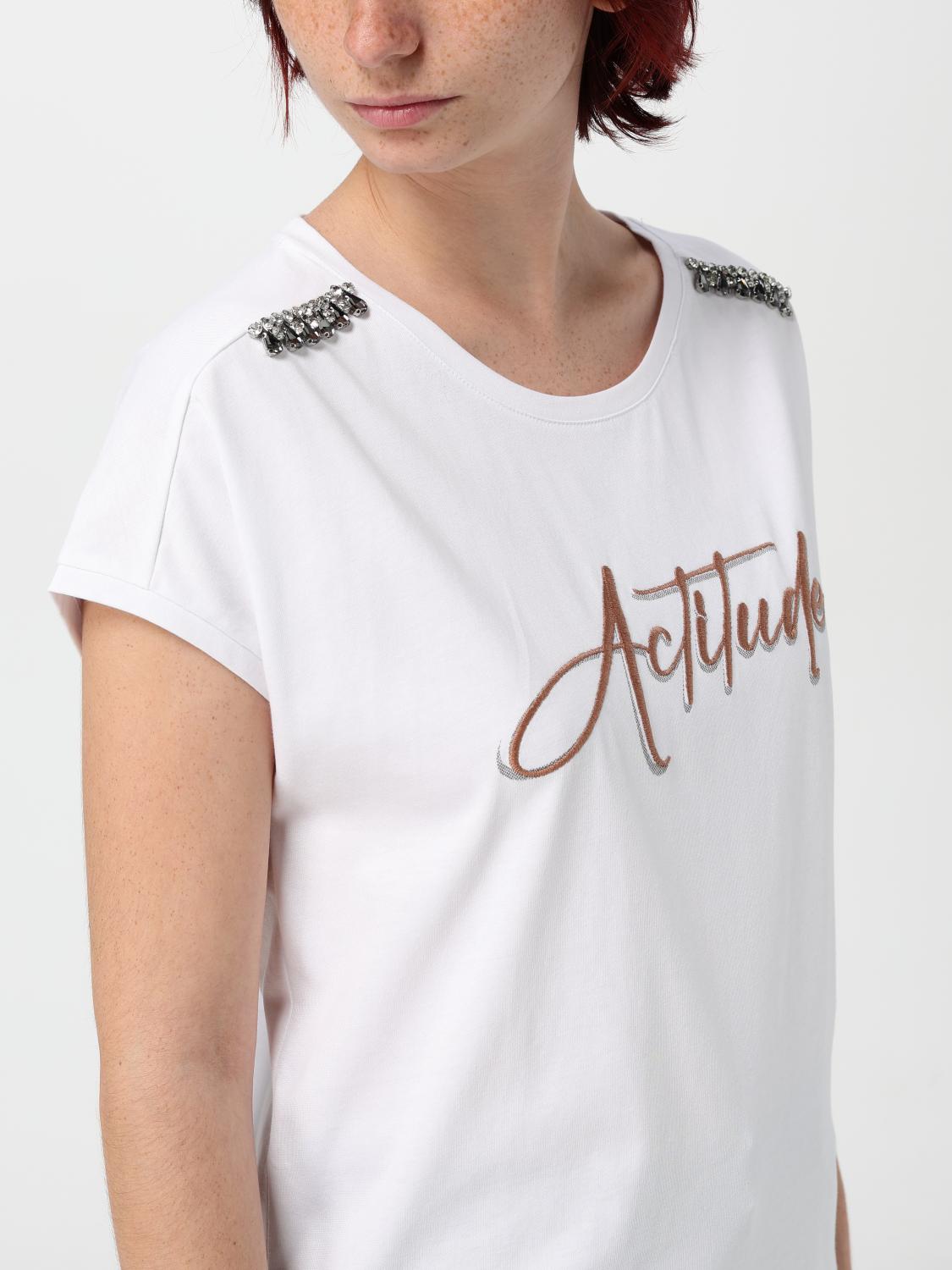 ACTITUDE TWINSET T-SHIRT: T-shirt woman Twinset - Actitude, White - Img 3