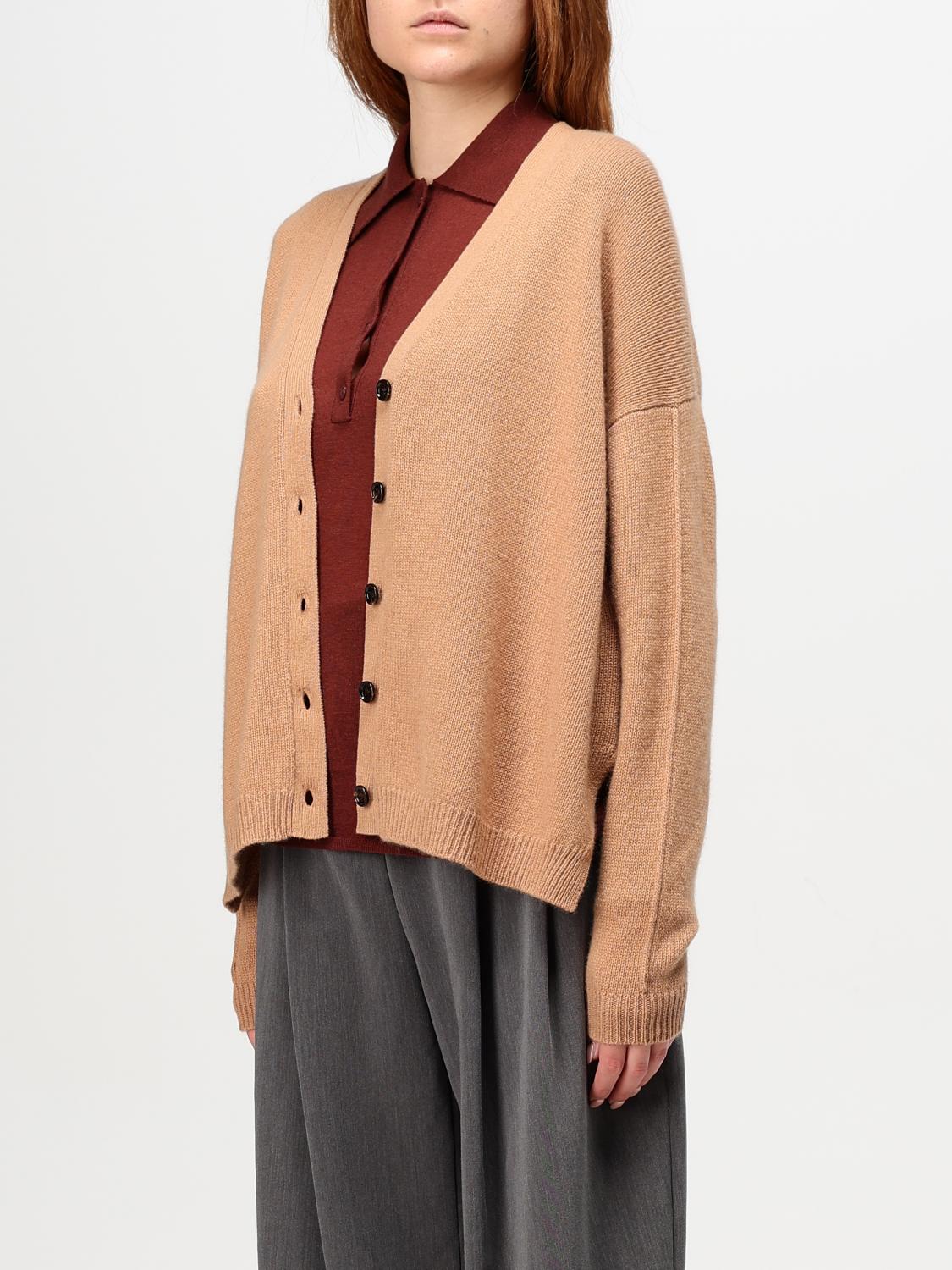 ALLUDE CARDIGAN: Allude cashmere cardigan, Camel - Img 3