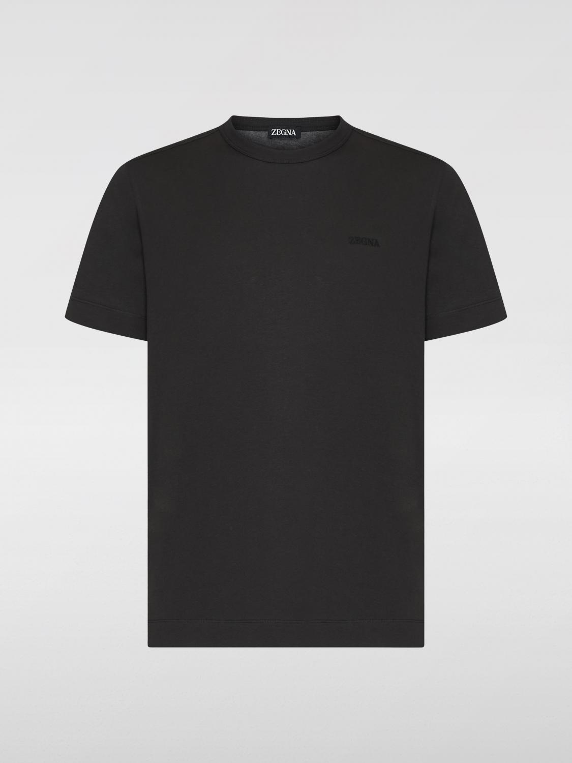 ZEGNA T-SHIRT: T-shirt men Zegna, Brown - Img 3