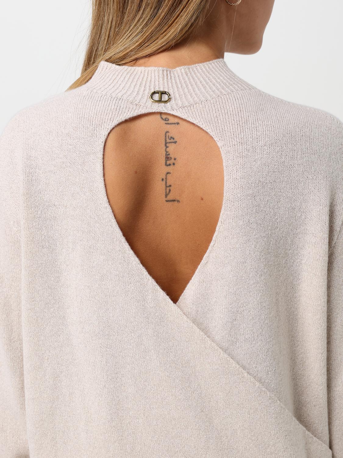 TWINSET JERSEY: Top mujer Twinset, Blanco - Img 3