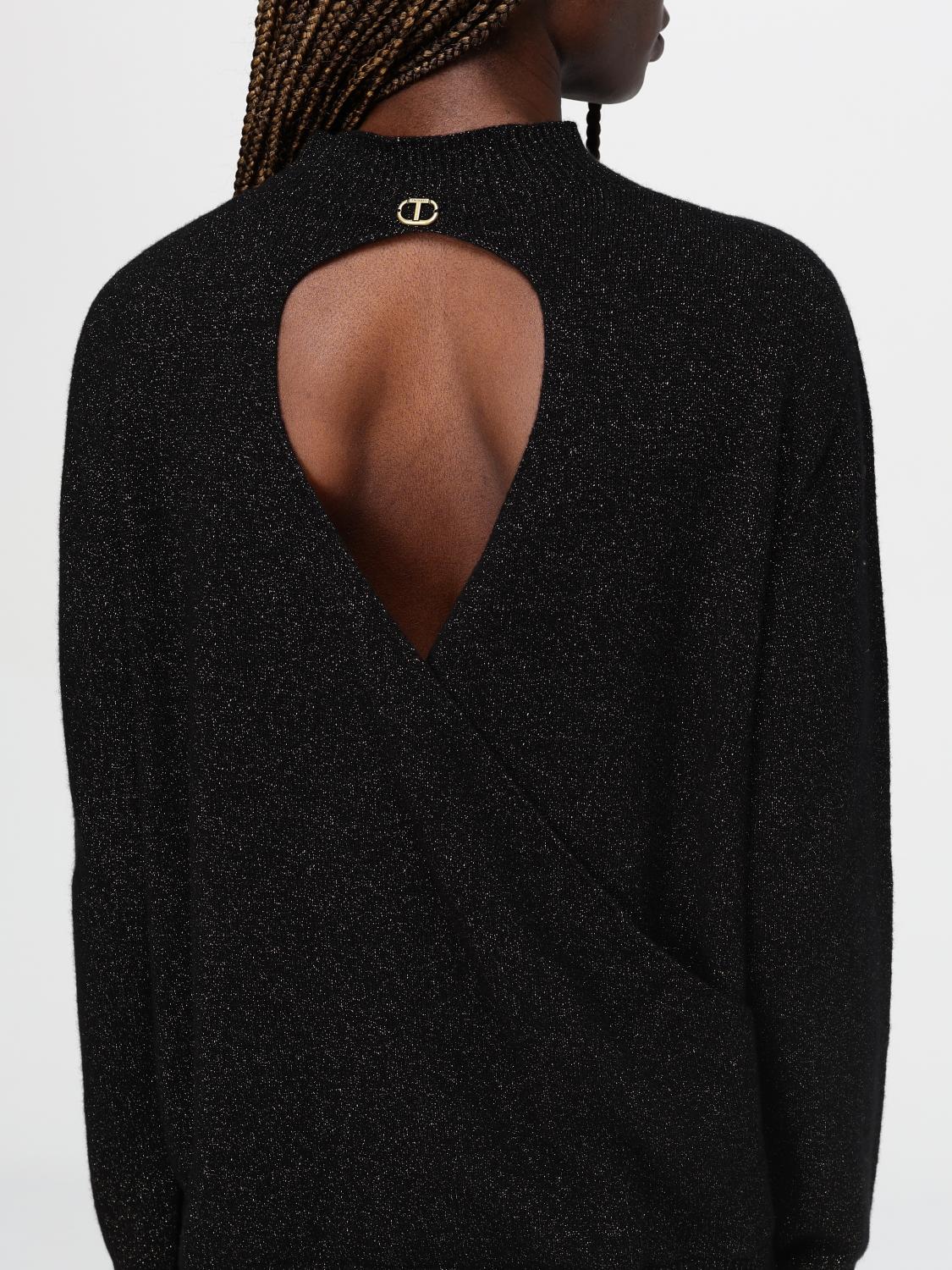 TWINSET JERSEY: Top mujer Twinset, Negro - Img 3