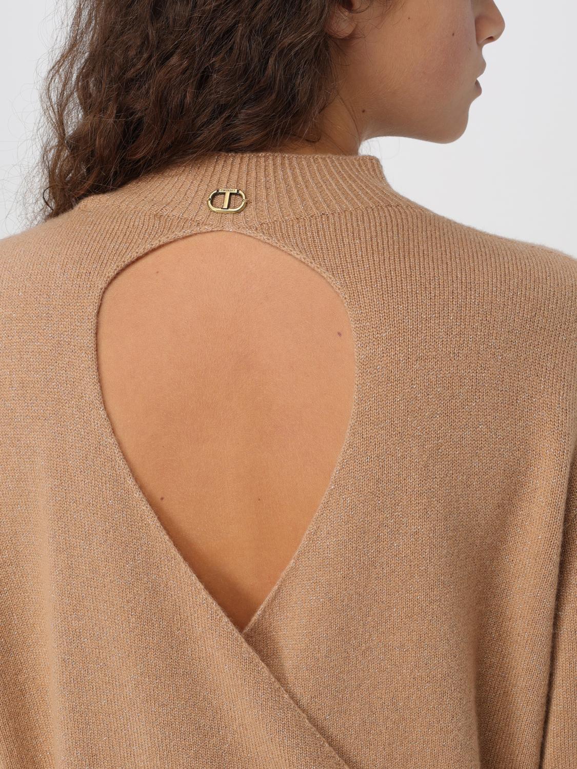 TWINSET JERSEY: Top mujer Twinset, Marrón - Img 3