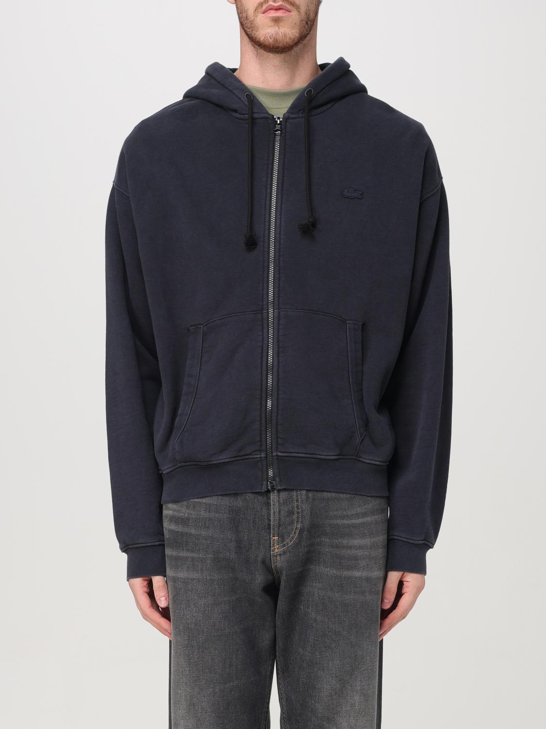 LACOSTE SWEATSHIRT: Lacoste men's hoodie, Black - Img 1