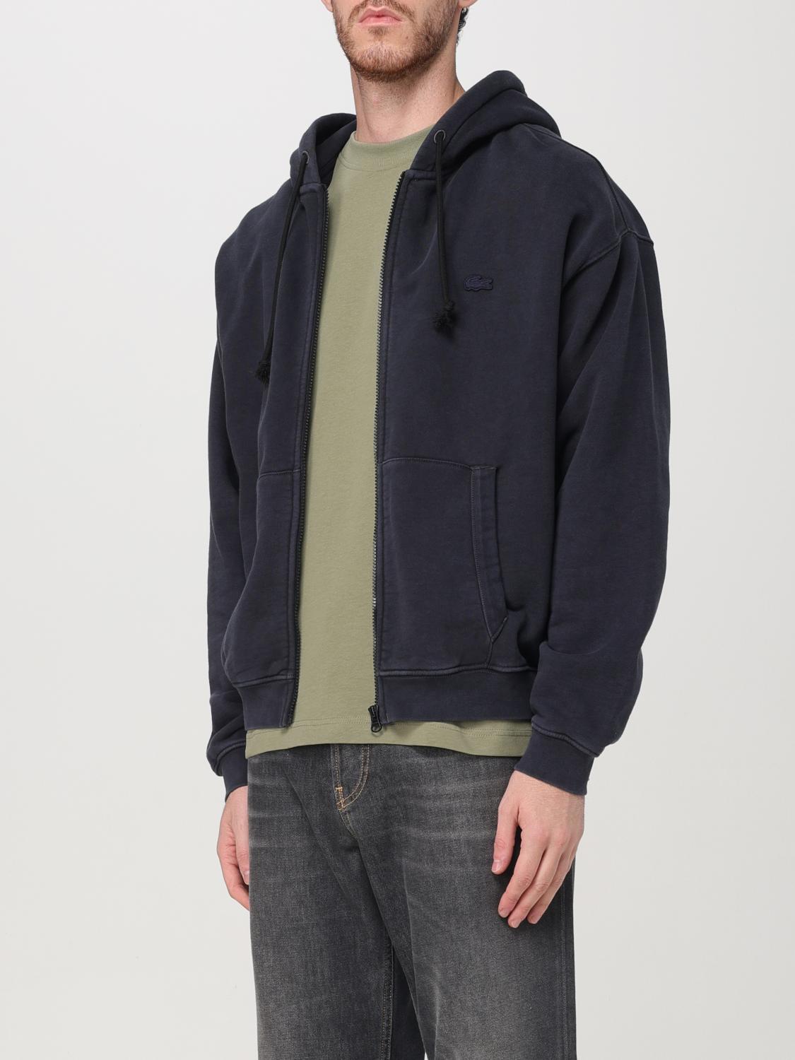 LACOSTE SWEATSHIRT: Lacoste men's hoodie, Black - Img 3