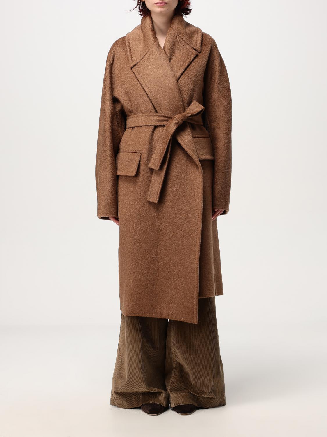 MAX MARA COAT: Coat woman Max Mara, Brown - Img 1