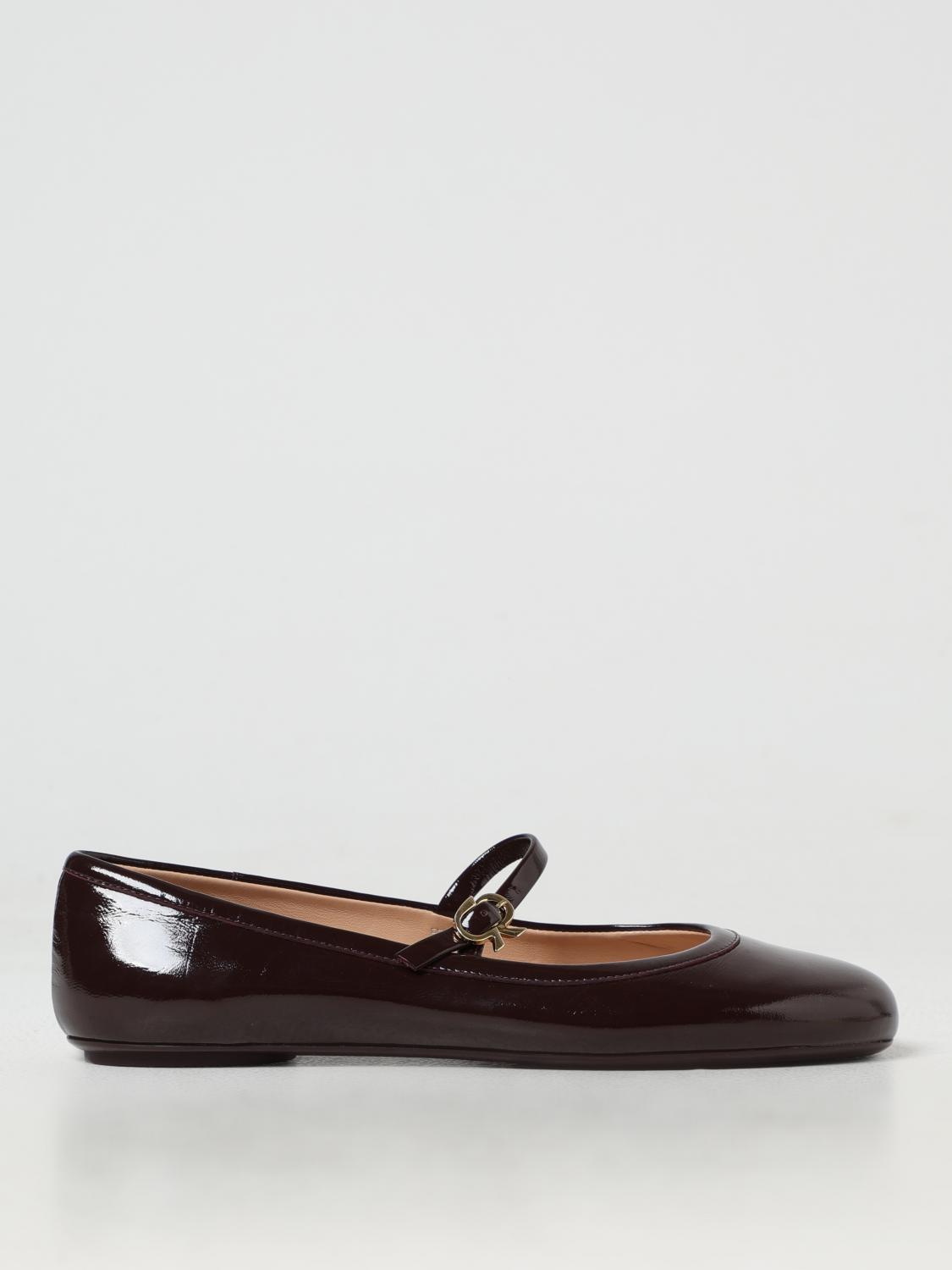 GIANVITO ROSSI FLAT SHOES: Flat shoes woman Gianvito Rossi, Burgundy - Img 1