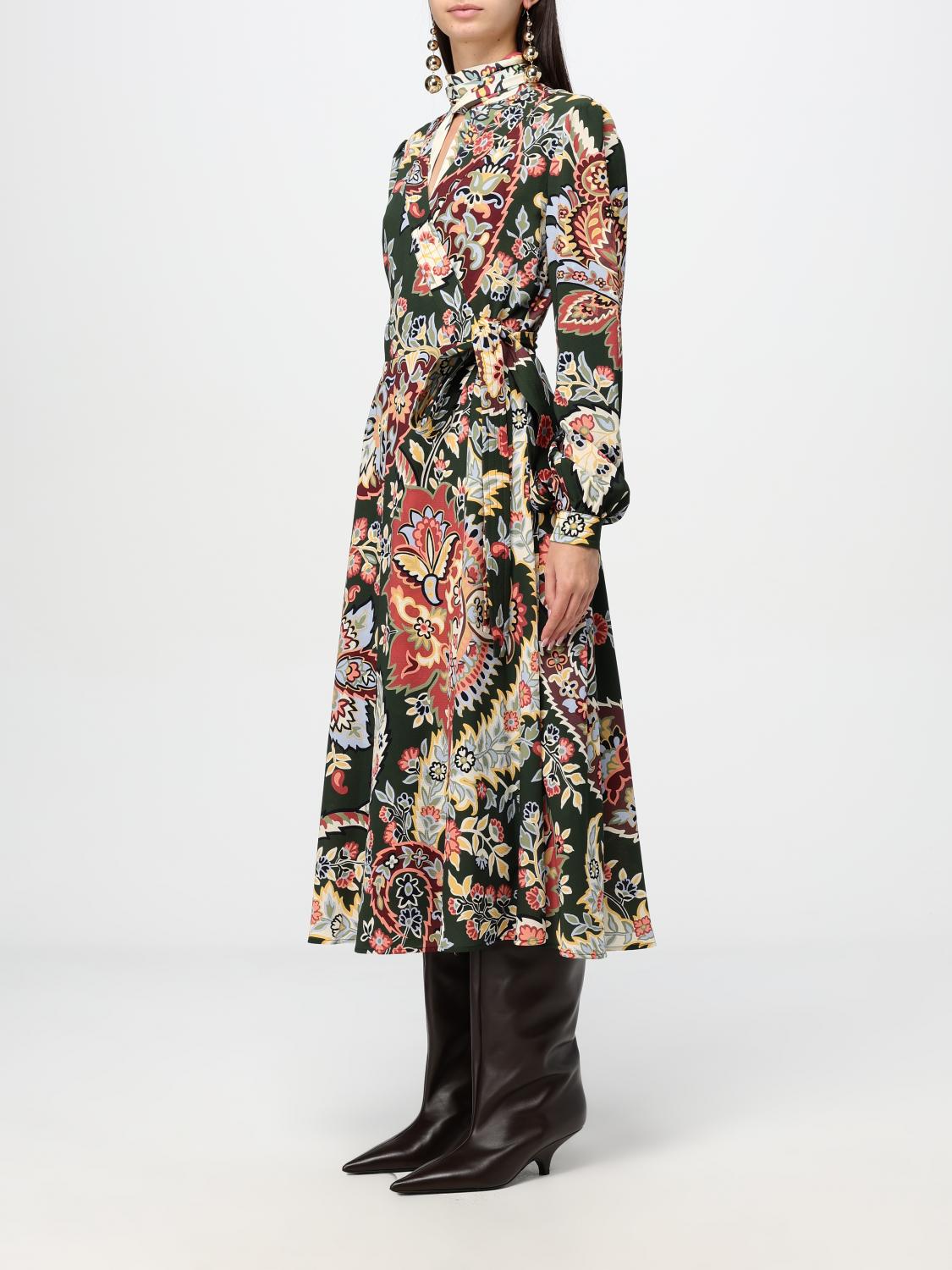 ETRO DRESS: Dress woman Etro, Green - Img 4