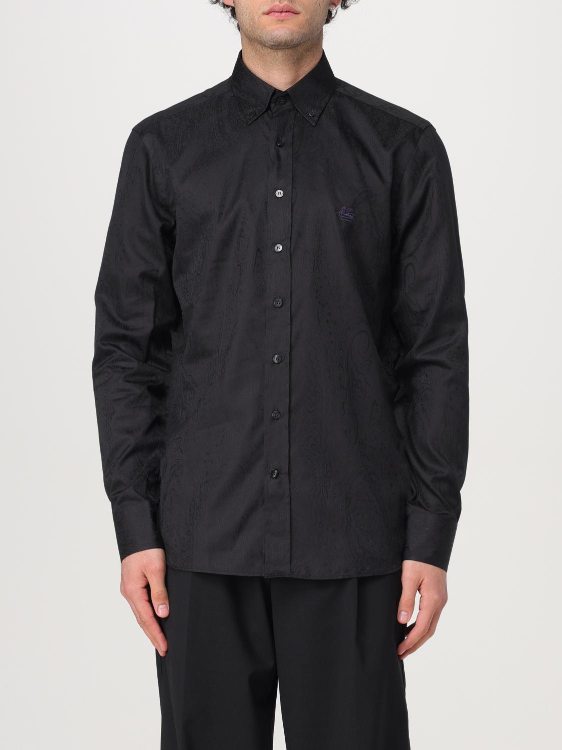 ETRO CAMISA: Camisa hombre Etro, Negro - Img 1