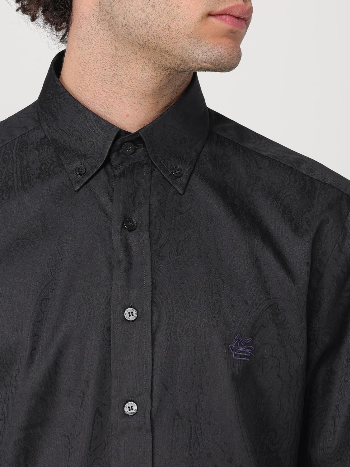 ETRO SHIRT: Shirt men Etro, Black - Img 5