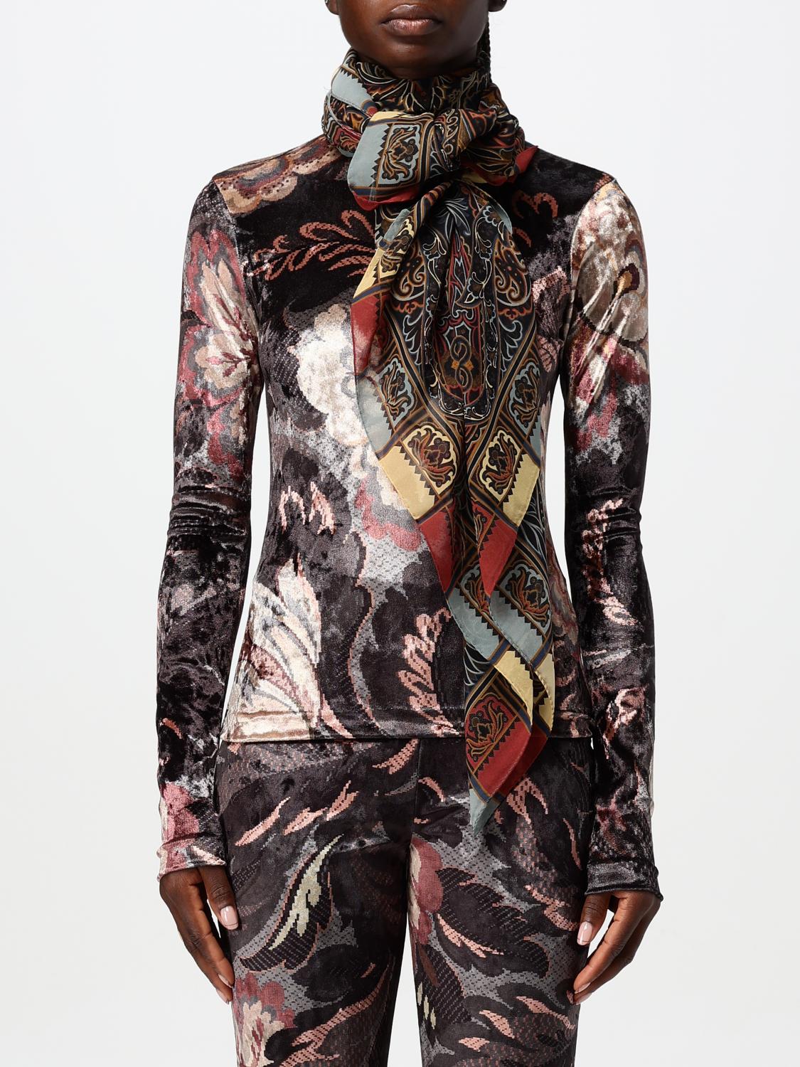 ETRO NECK SCARF: Scarf woman Etro, Black - Img 2