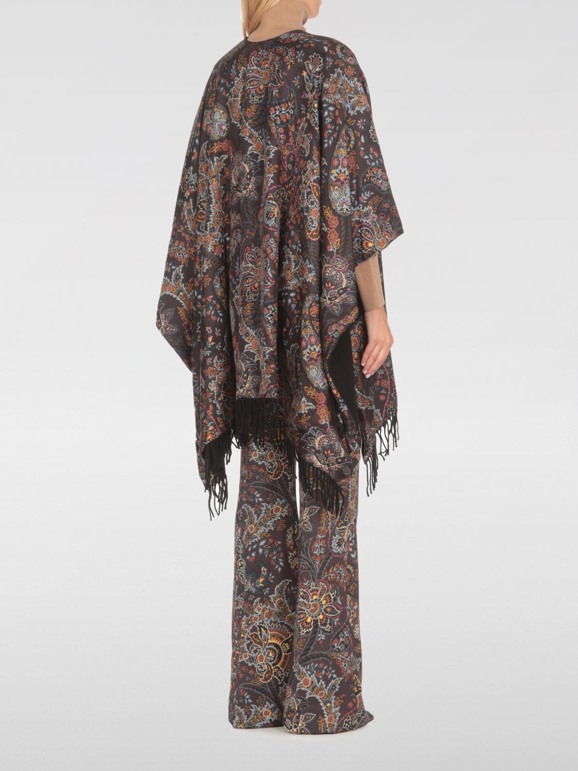ETRO MANTELLA: Mantella Etro in lana e seta , Nero - Img 3