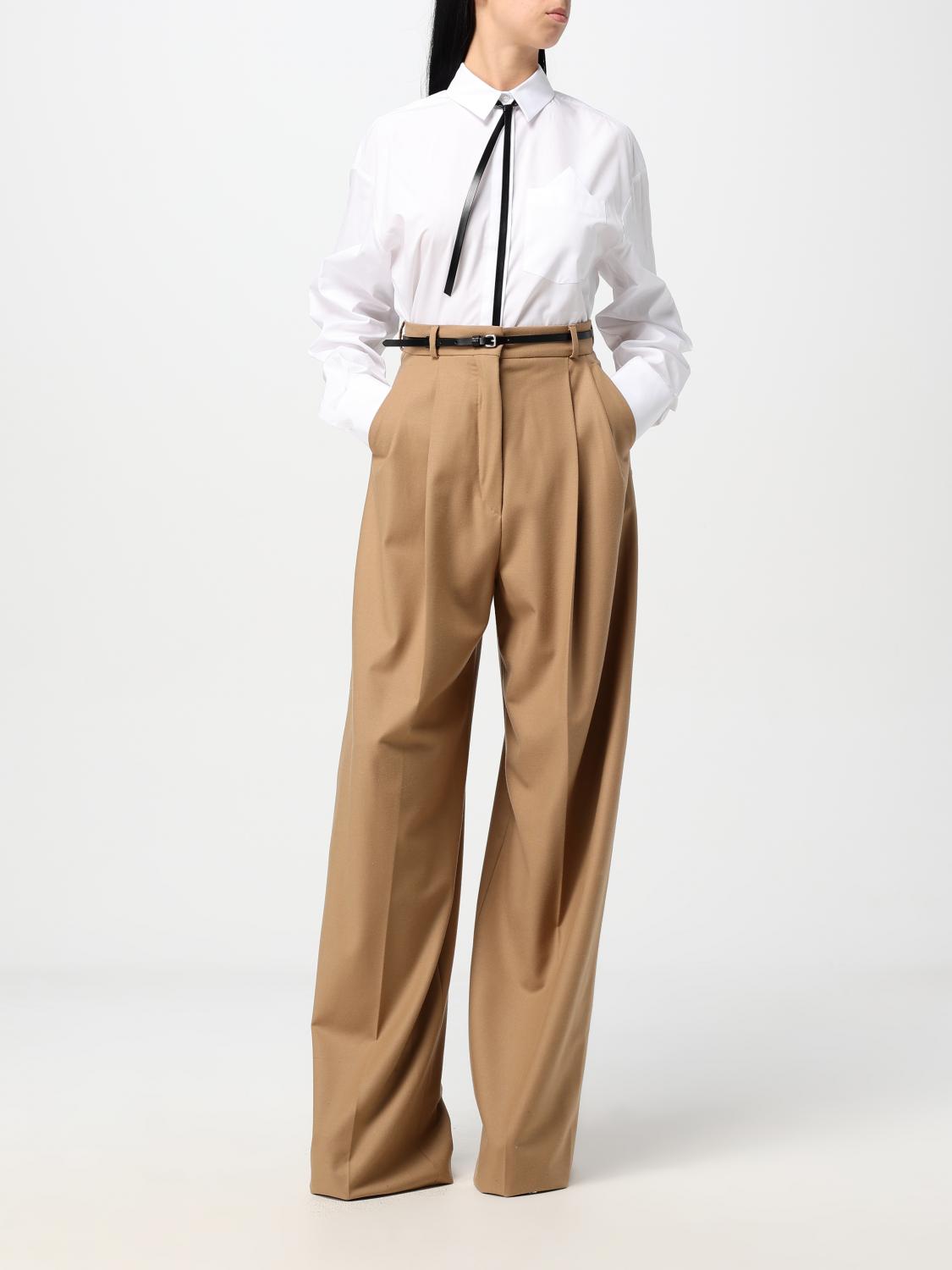 SPORTMAX PANTALON: Pantalon femme Sportmax, Marron - Img 2