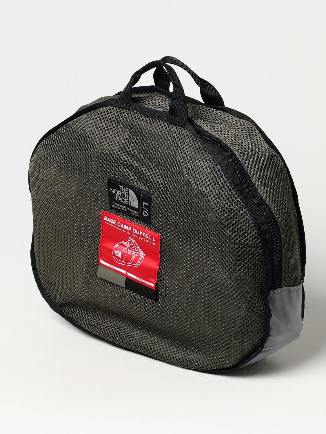 THE NORTH FACE VALIGIA: Borsa Duffel Base Camp The North Face in nylon riciclato , Verde - Img 5