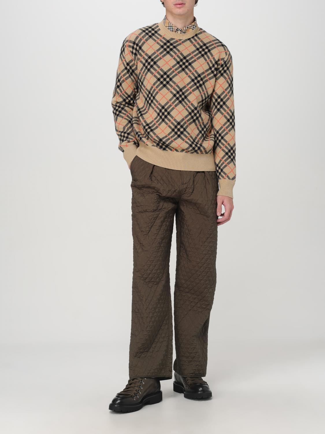 BURBERRY PANTS: Pants men Burberry, Military - Img 2