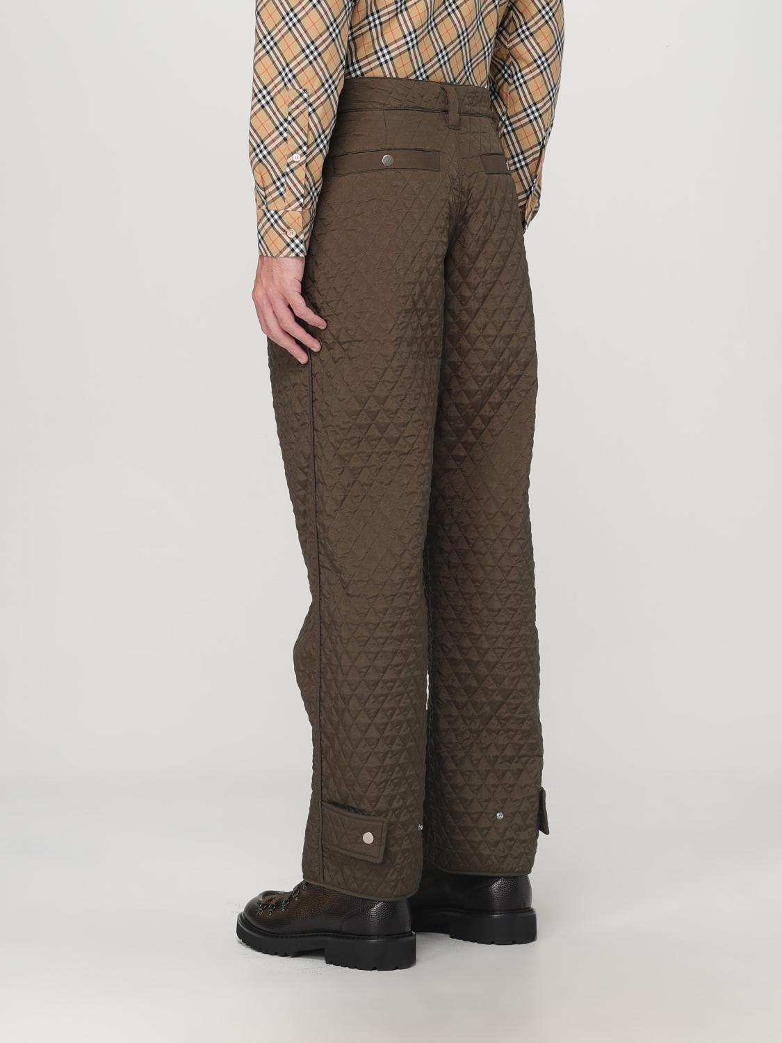 BURBERRY PANTS: Pants men Burberry, Military - Img 3