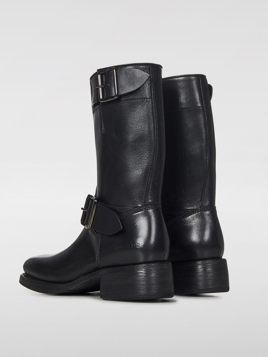 DSQUARED2 STIVALETTI: Stivaletto Dsquared2 in pelle , Nero - Img 3