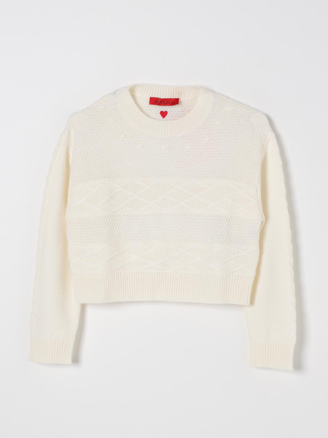 MAX&CO. KID PULLOVER: Pullover kinder Max&co. Kid, Yellow Cream - Img 1