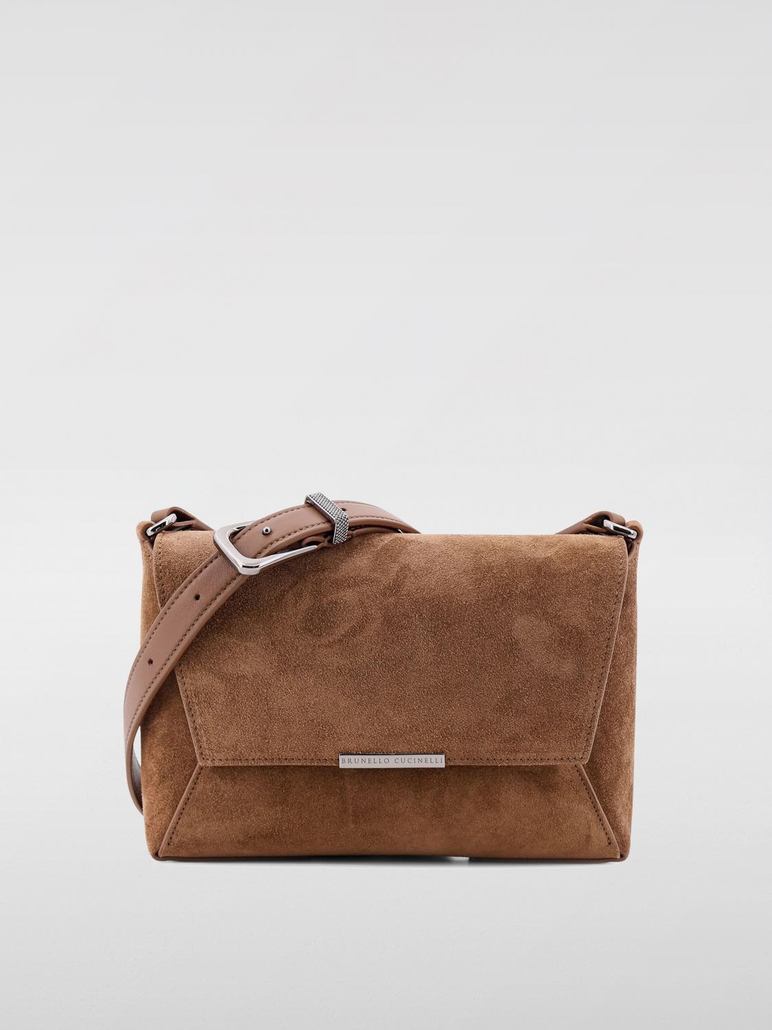 BRUNELLO CUCINELLI MINI BAG: Shoulder bag woman Brunello Cucinelli, Brown - Img 1