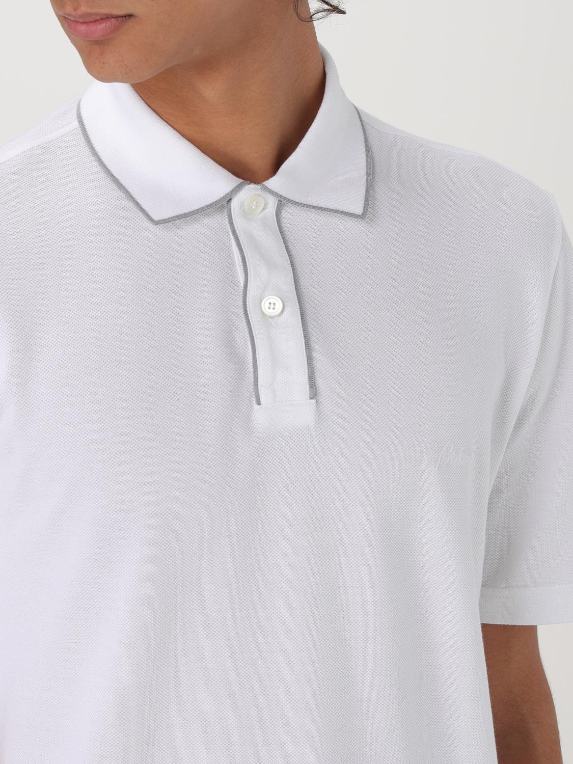 BRIONI POLO SHIRT: Polo shirt men Brioni, White - Img 4