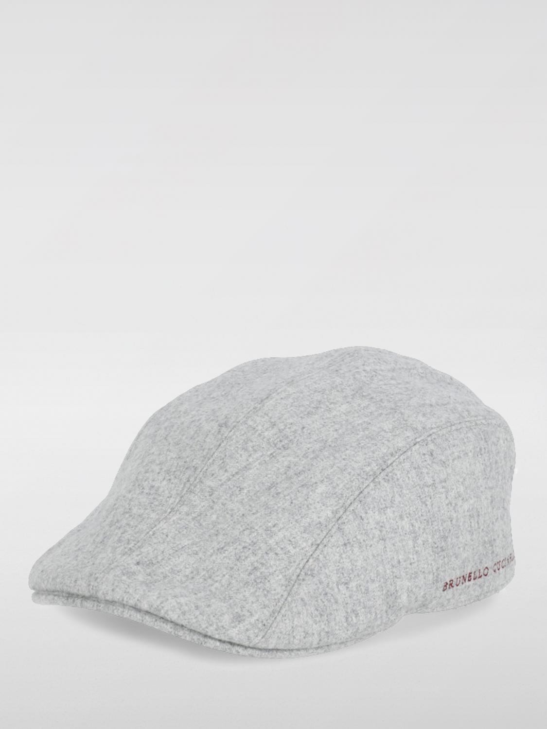 BRUNELLO CUCINELLI 帽子: 帽子 メンズ Brunello Cucinelli, グレー 1 - Img 1