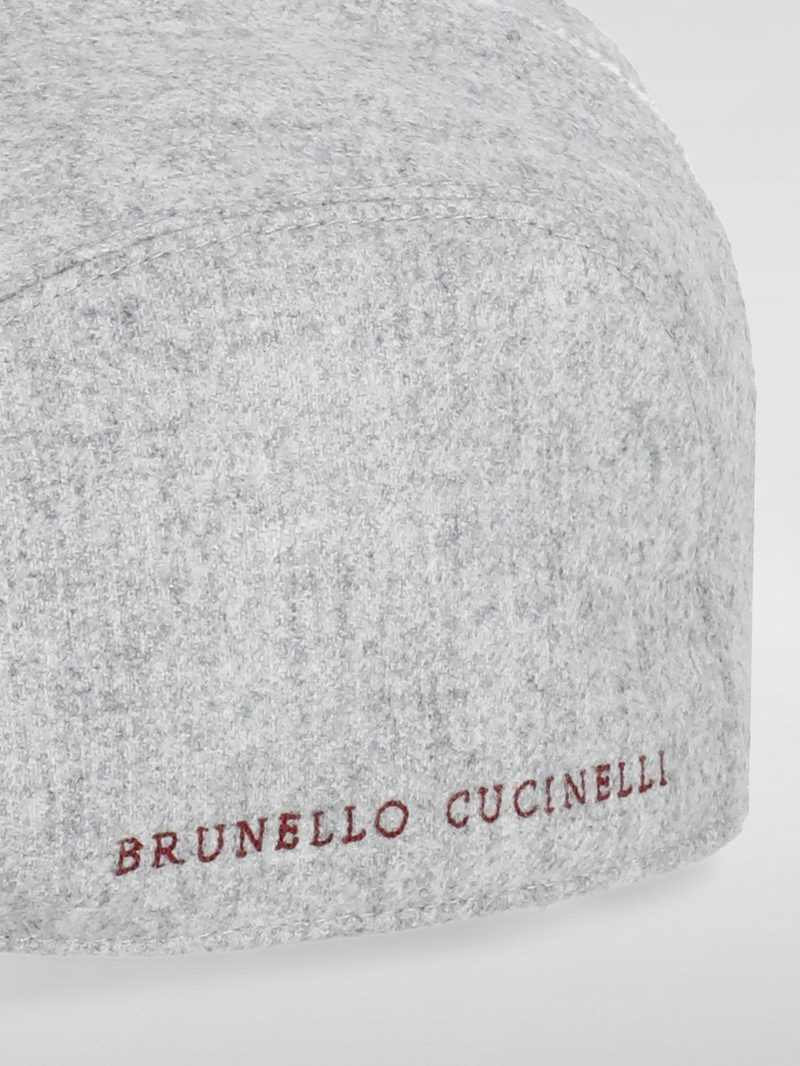BRUNELLO CUCINELLI 帽子: 帽子 メンズ Brunello Cucinelli, グレー 1 - Img 2