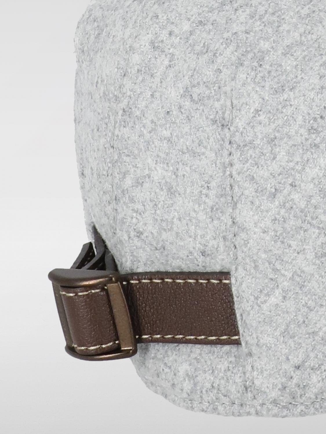 BRUNELLO CUCINELLI 帽子: 帽子 メンズ Brunello Cucinelli, グレー 1 - Img 3