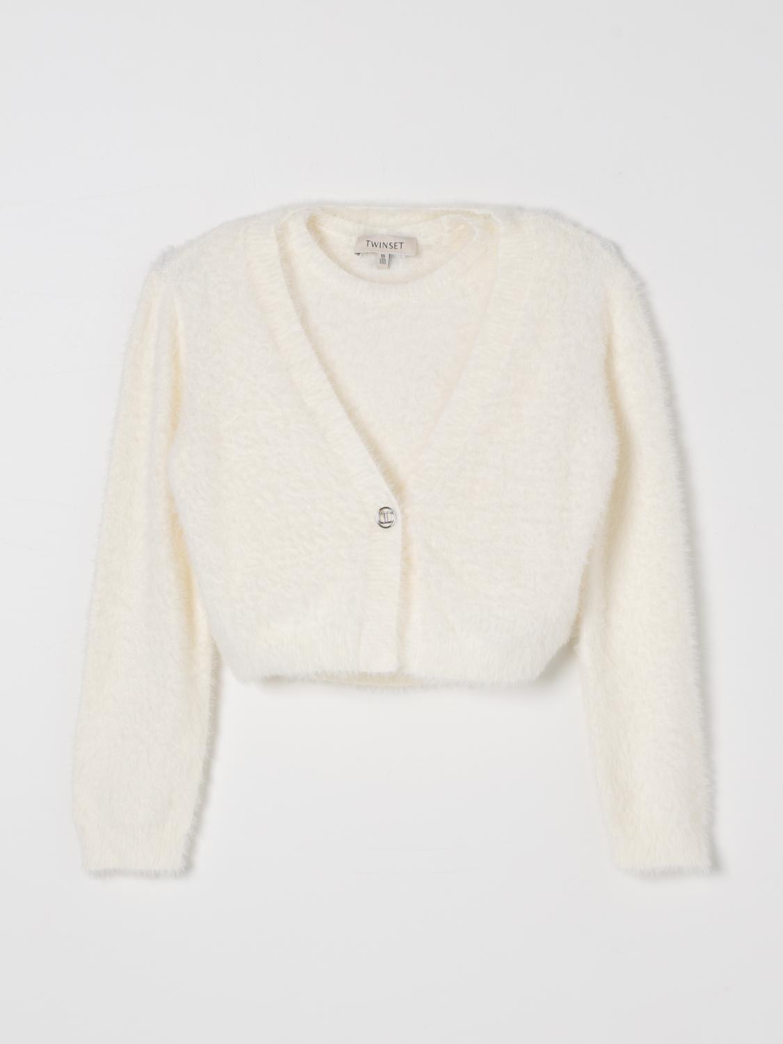 TWINSET SWEATER: Sweater kids Twinset, White - Img 1