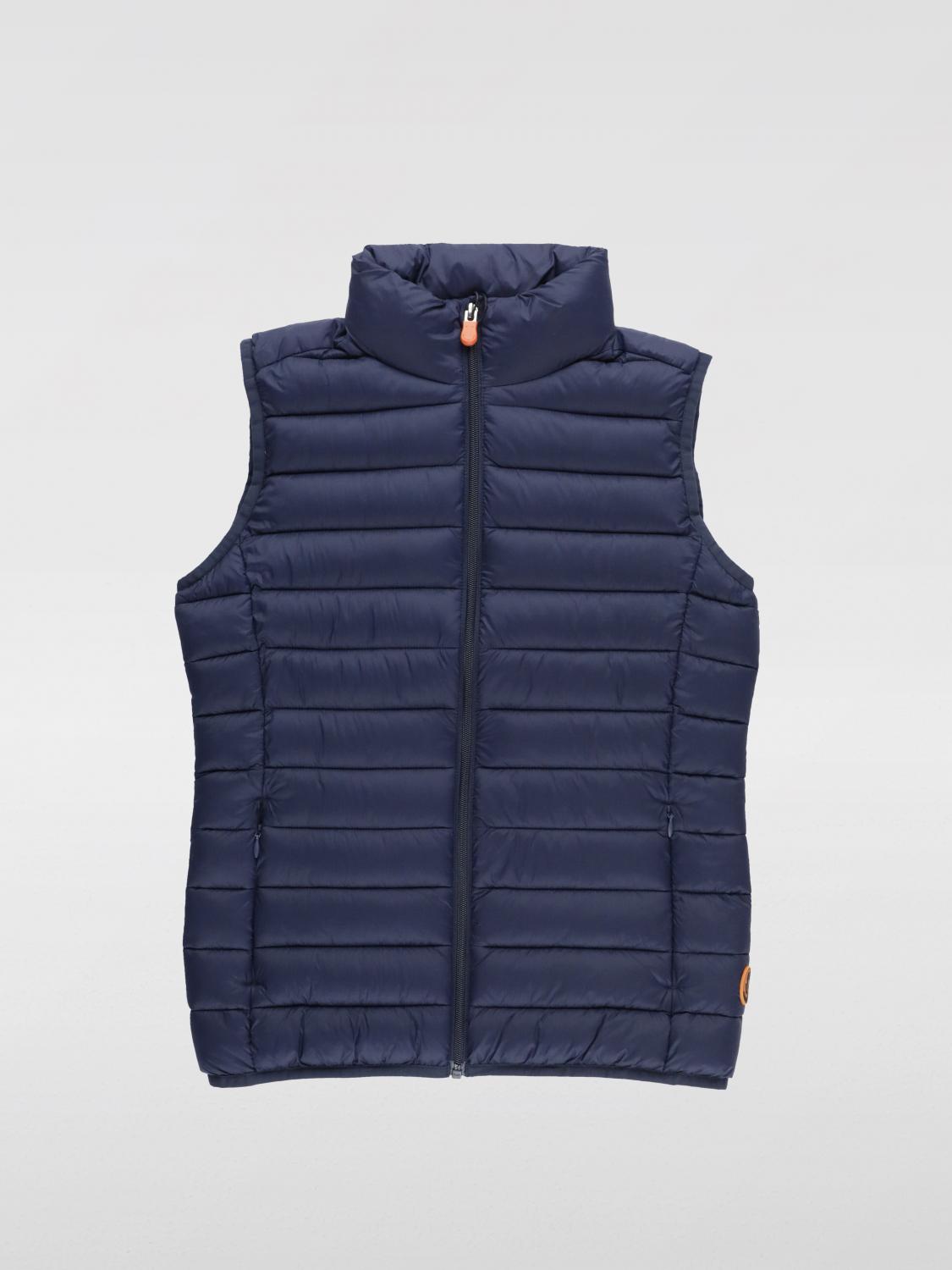 SAVE THE DUCK GILET: Gilet Save The Duck in nylon trapuntato , Blue - Img 1