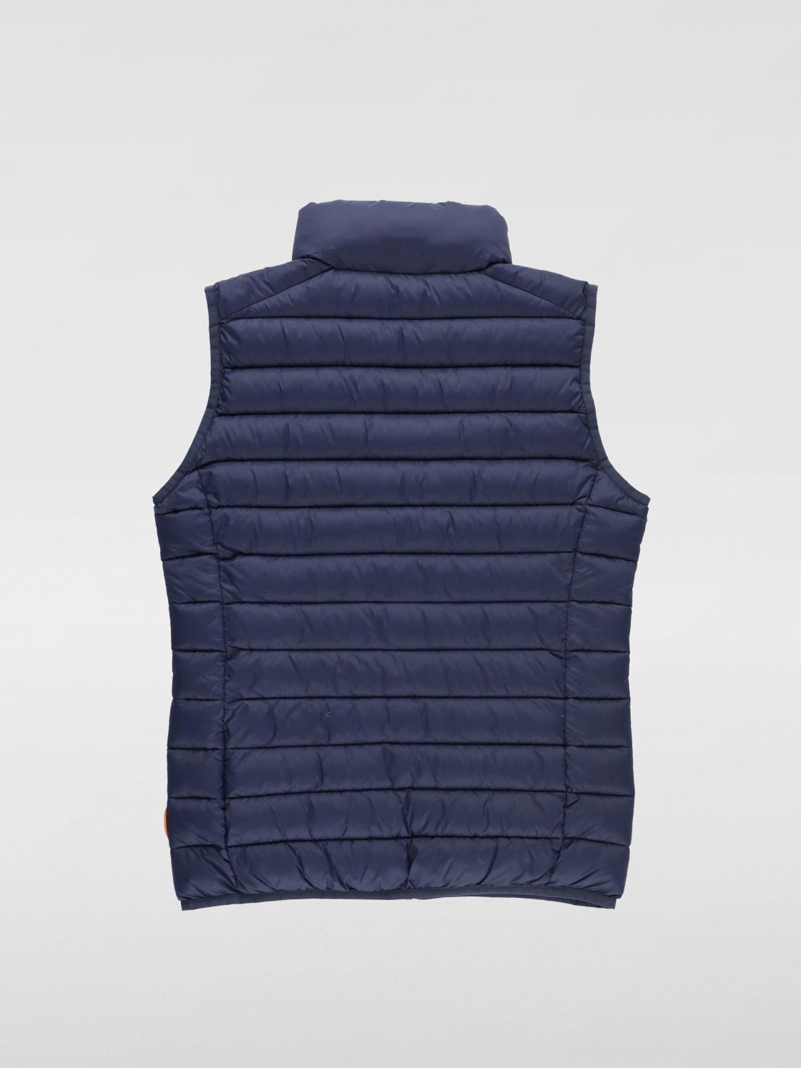 SAVE THE DUCK GILET: Gilet Save The Duck in nylon trapuntato , Blue - Img 2