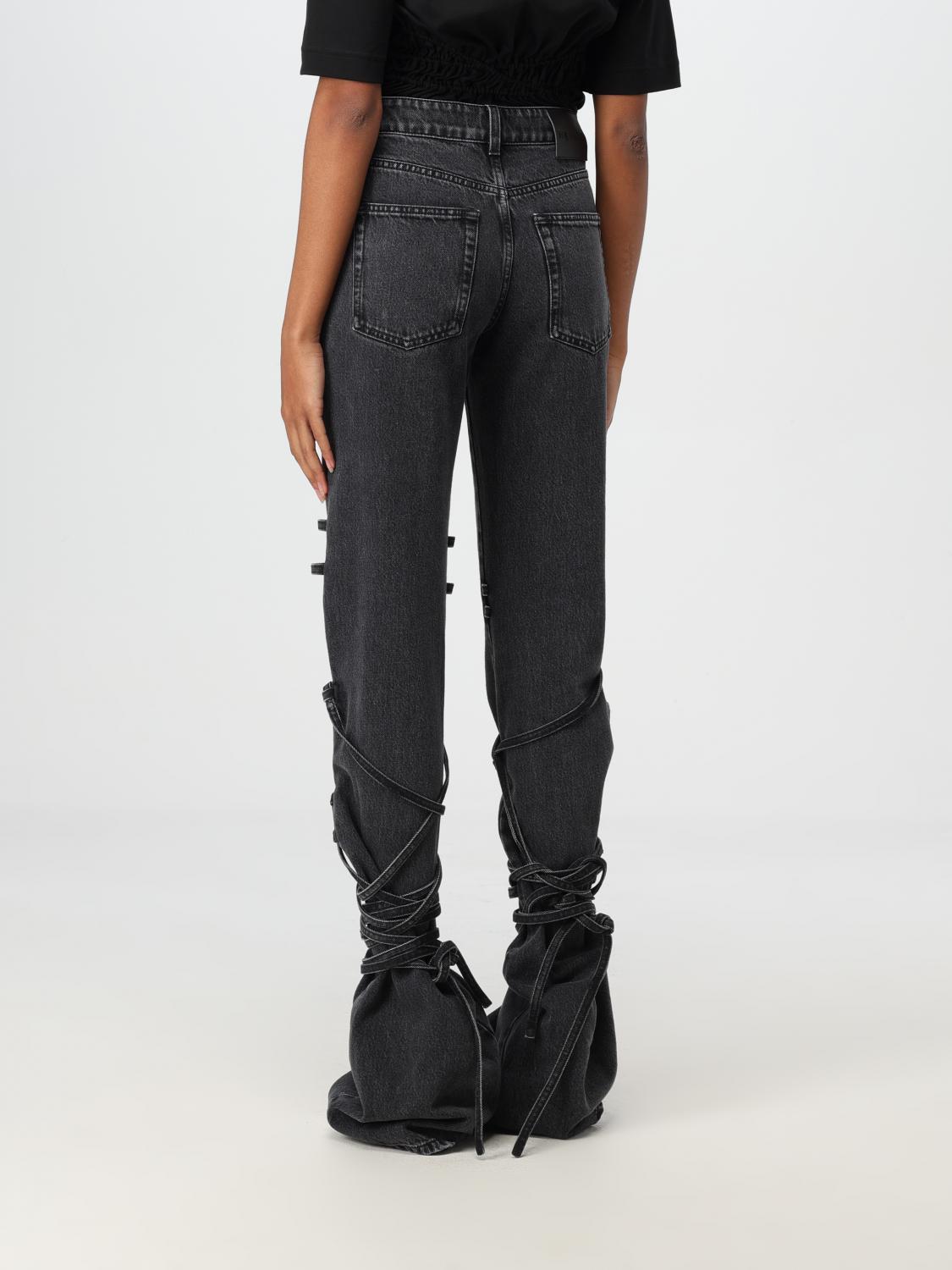 デニム・ジーパン ALEXANDER MCQUEEN Woman Jeans Black 804375QMACX 1307 McQueen Outlet: women's jeans - Black | McQueen jeans