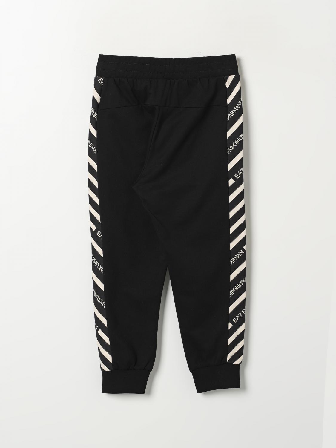 EA7 PANTS: Tracksuit kids Ea7, Black - Img 2