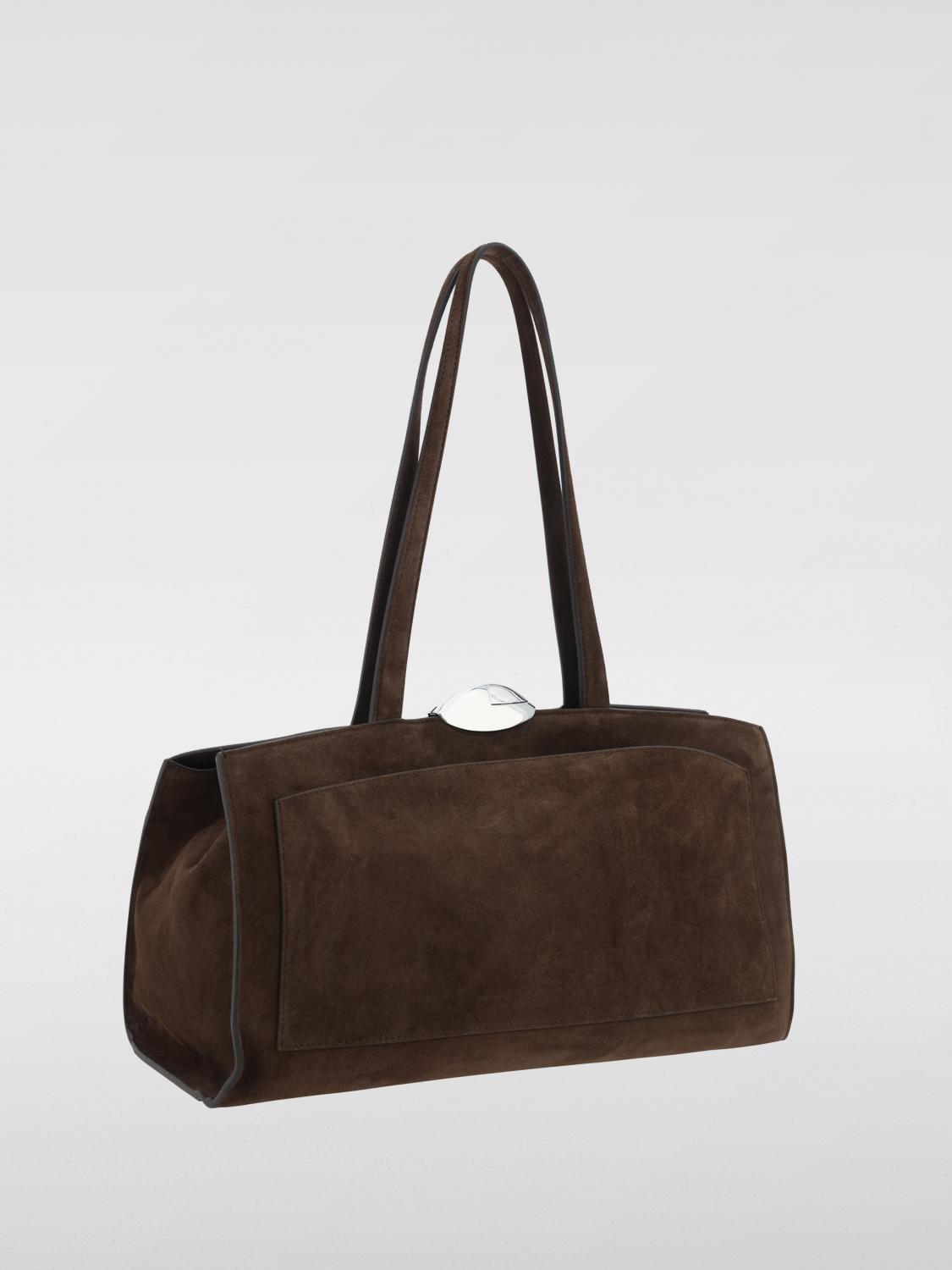 BENEDETTA BRUZZICHES BORSA A SPALLA: Borsa Serena tote Benedetta Bruzziches, Marrone - Img 2