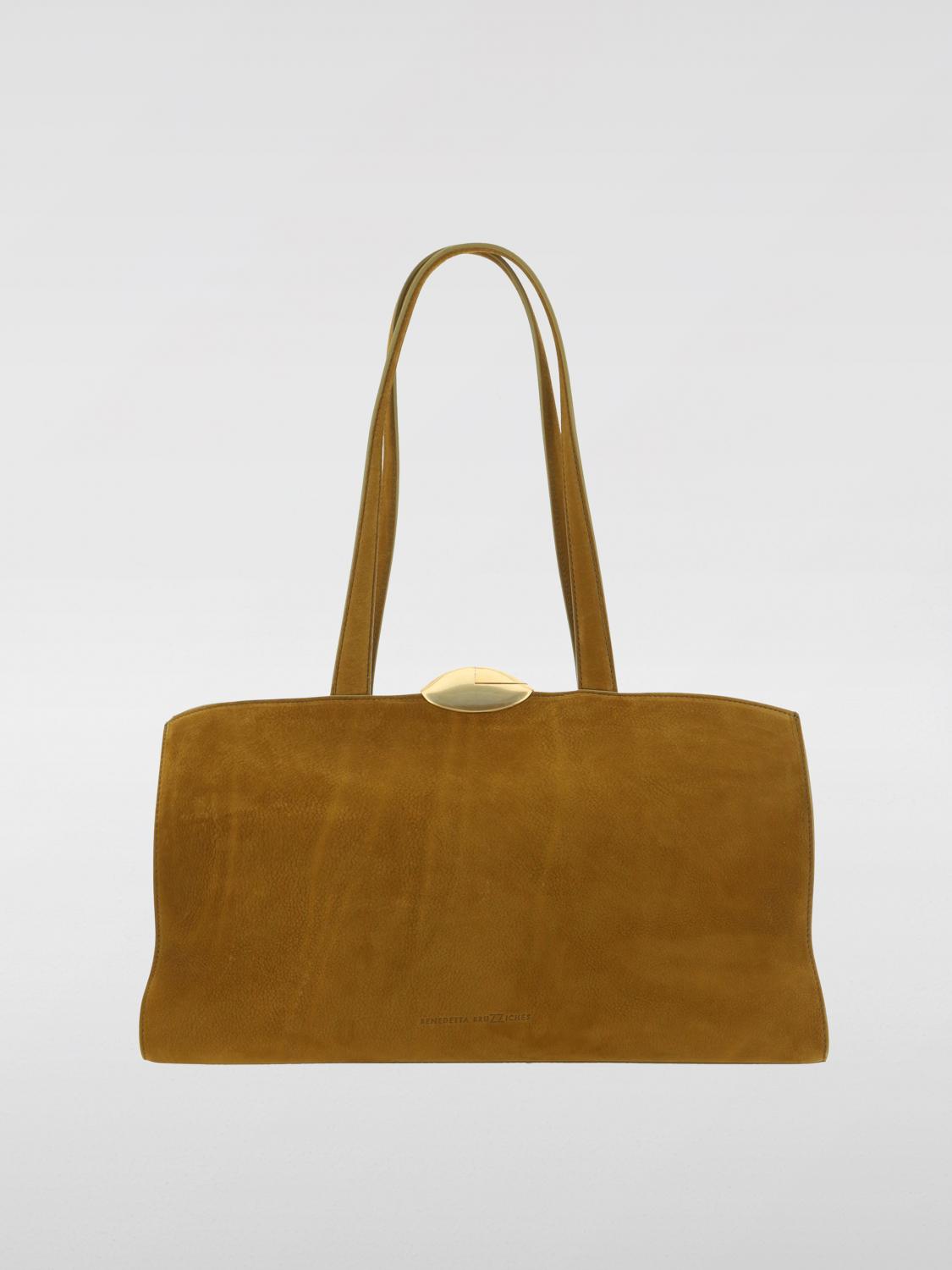 BENEDETTA BRUZZICHES BORSA A SPALLA: Borsa Serena tote Benedetta Bruzziches, Ambra - Img 1