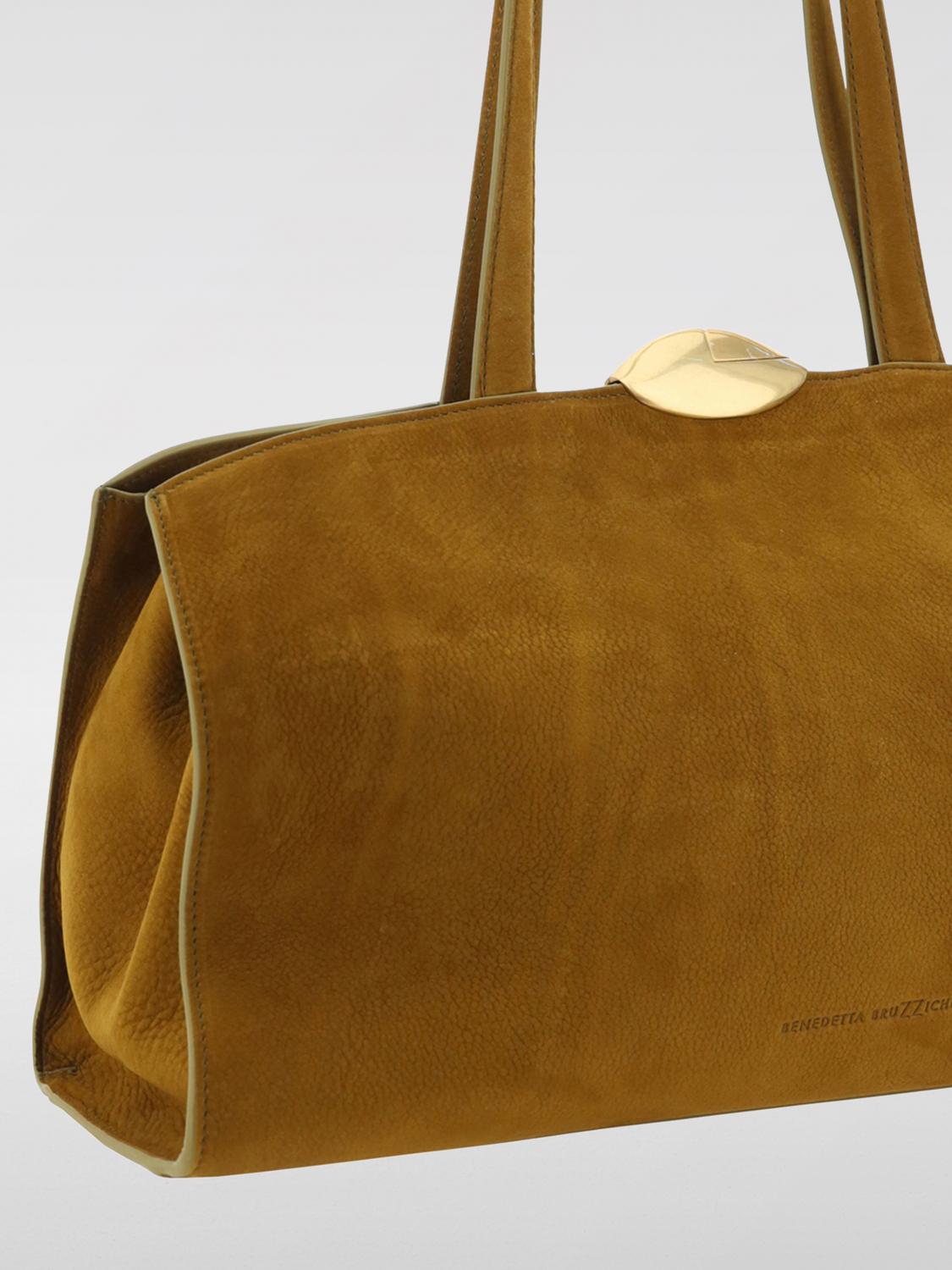 BENEDETTA BRUZZICHES BORSA A SPALLA: Borsa Serena tote Benedetta Bruzziches, Ambra - Img 3