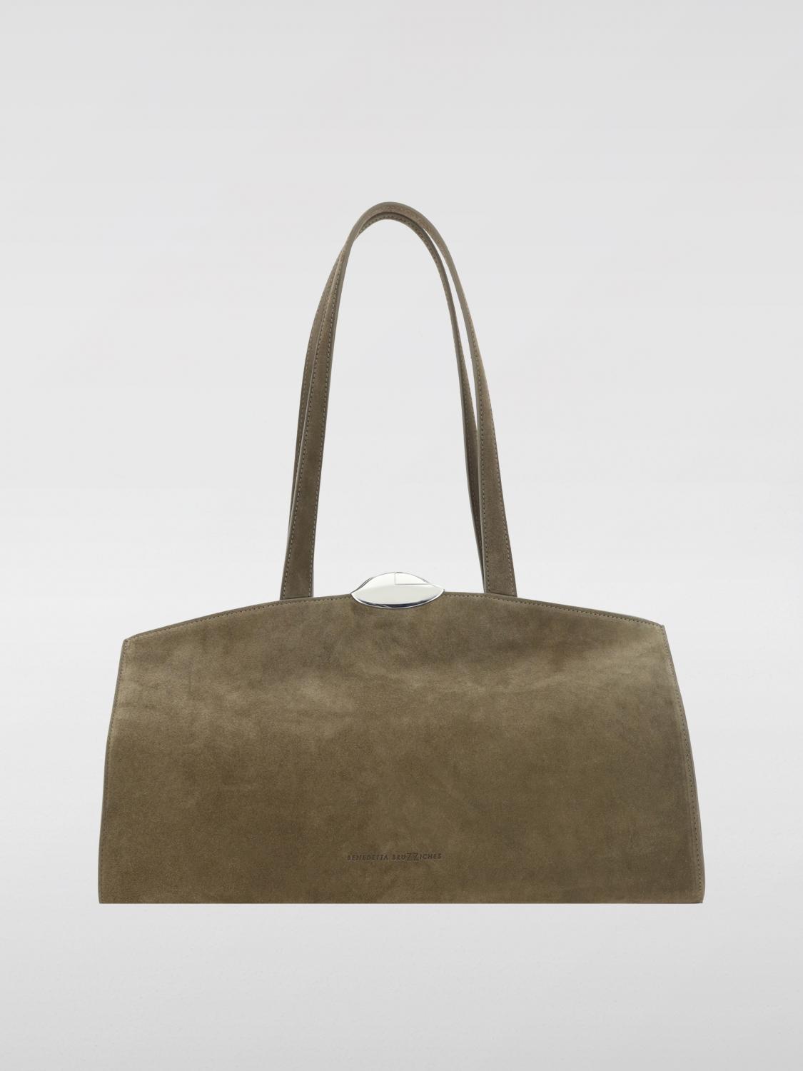 BENEDETTA BRUZZICHES BOLSO DE HOMBRO: Bolso de hombro mujer Benedetta Bruzziches, Marrón Barro - Img 1