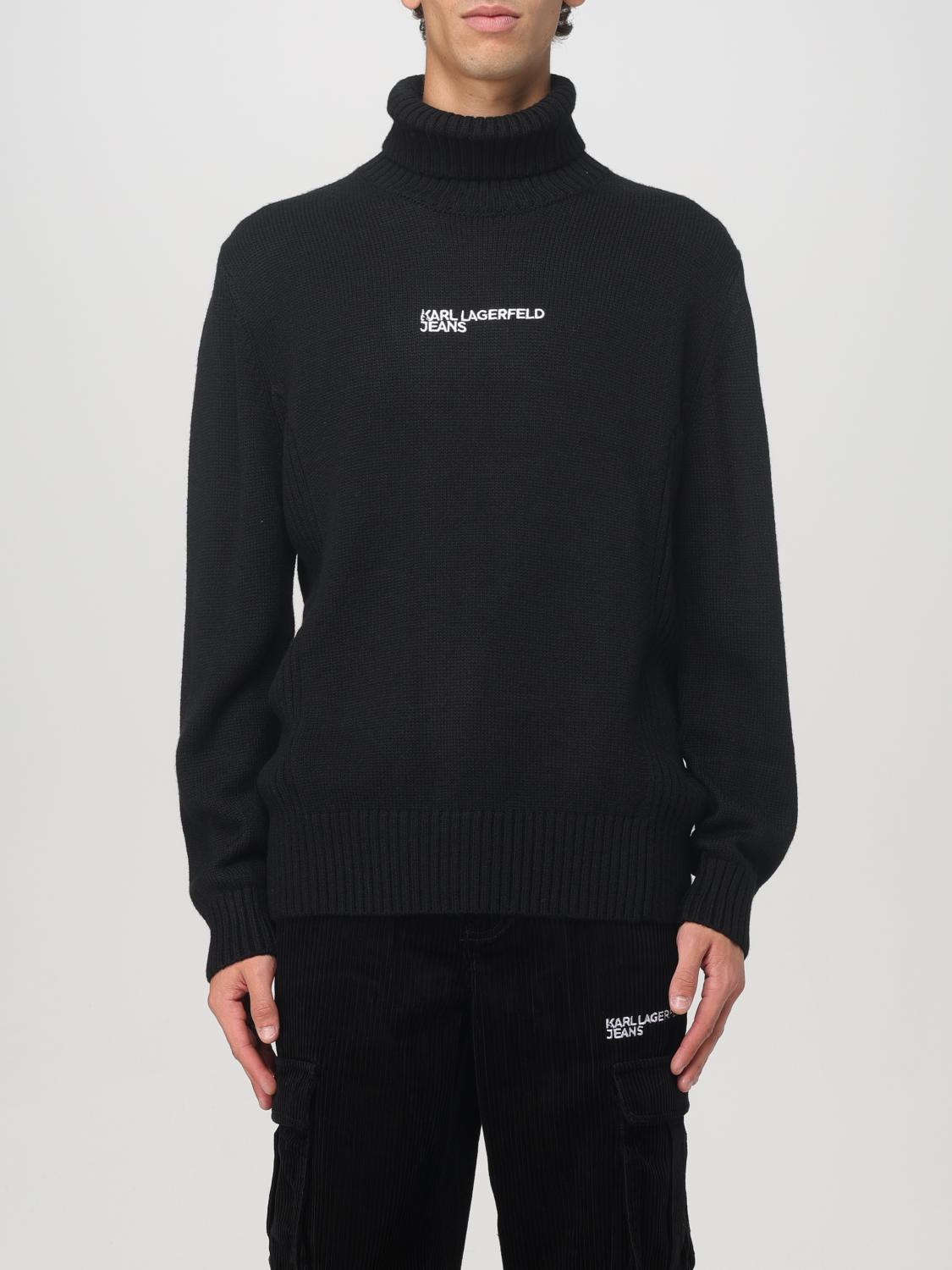 KARL LAGERFELD SWEATER: Sweater men Karl Lagerfeld, Black - Img 1