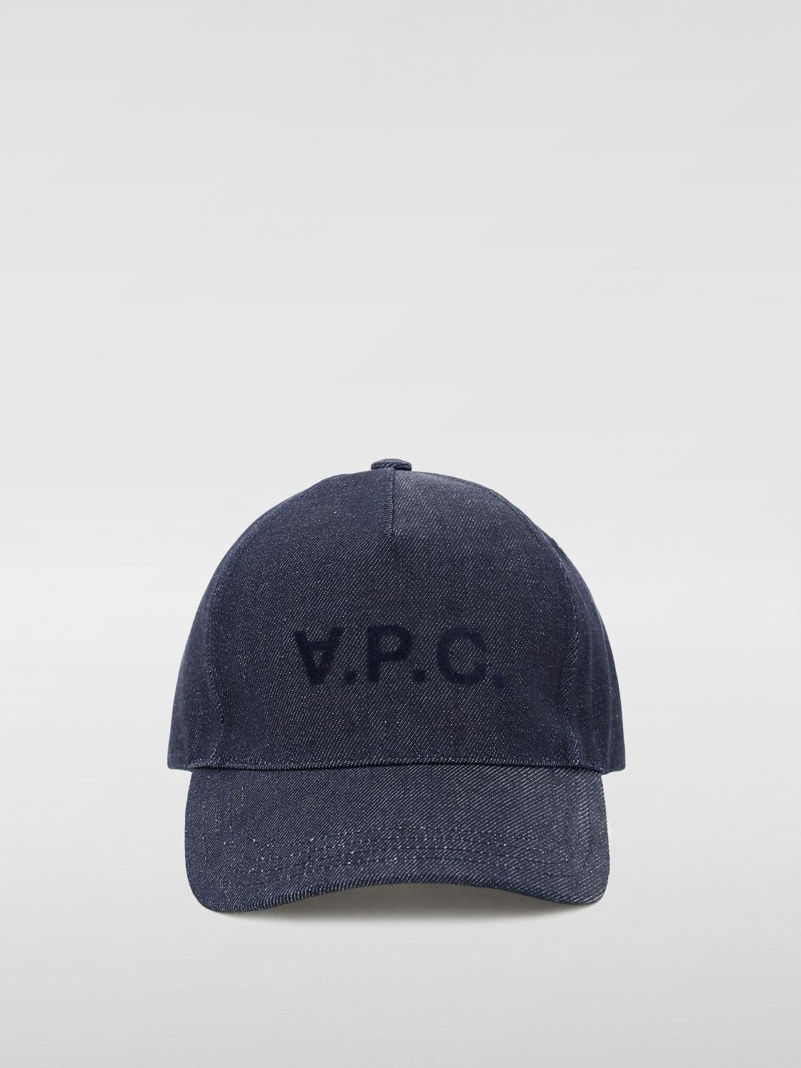 A.P.C. HAT: Hat men A.P.C., Denim - Img 1