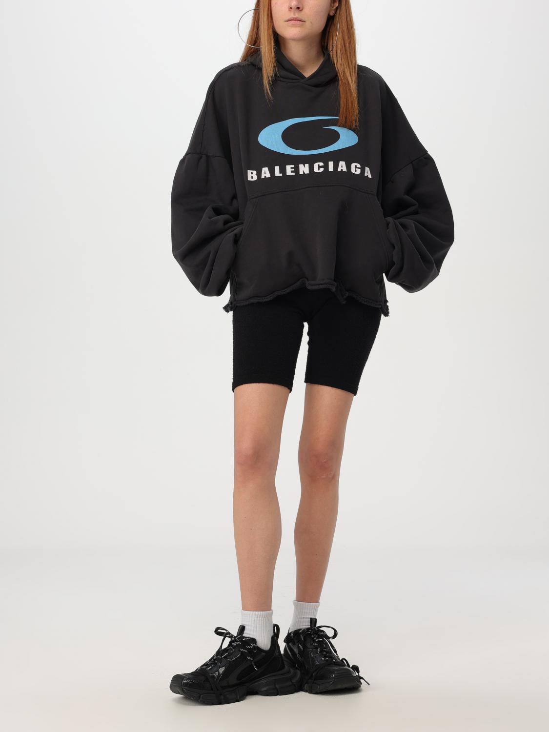 BALENCIAGA SWEATSHIRT: Sweatshirt damen Balenciaga, Schwarz - Img 2