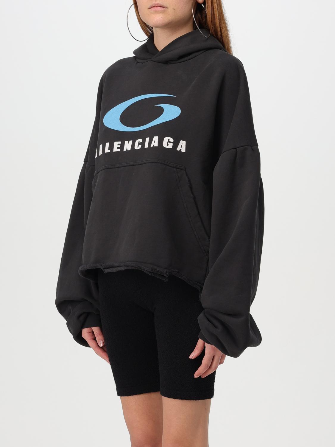 BALENCIAGA SWEATSHIRT: Sweatshirt damen Balenciaga, Schwarz - Img 4