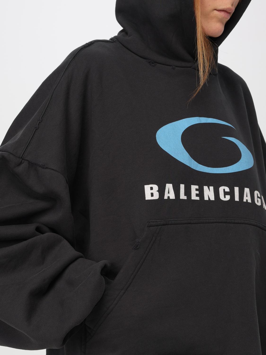 BALENCIAGA SWEATSHIRT: Sweatshirt damen Balenciaga, Schwarz - Img 5