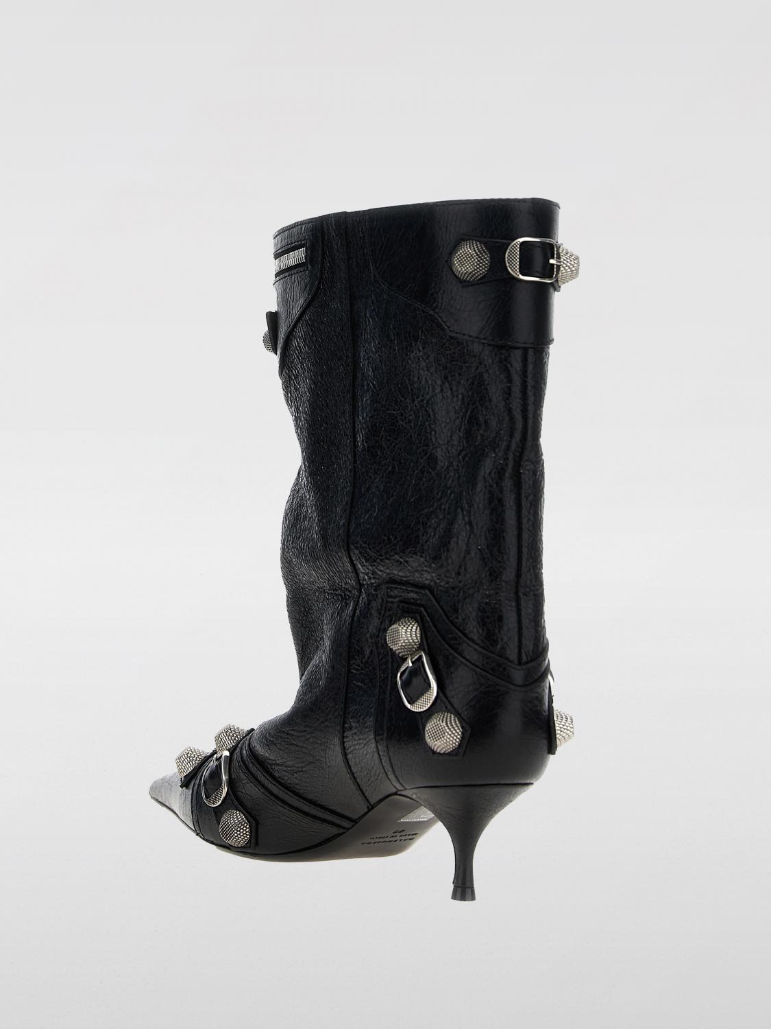 BALENCIAGA FLAT ANKLE BOOTS: Boots woman Balenciaga, Black - Img 3