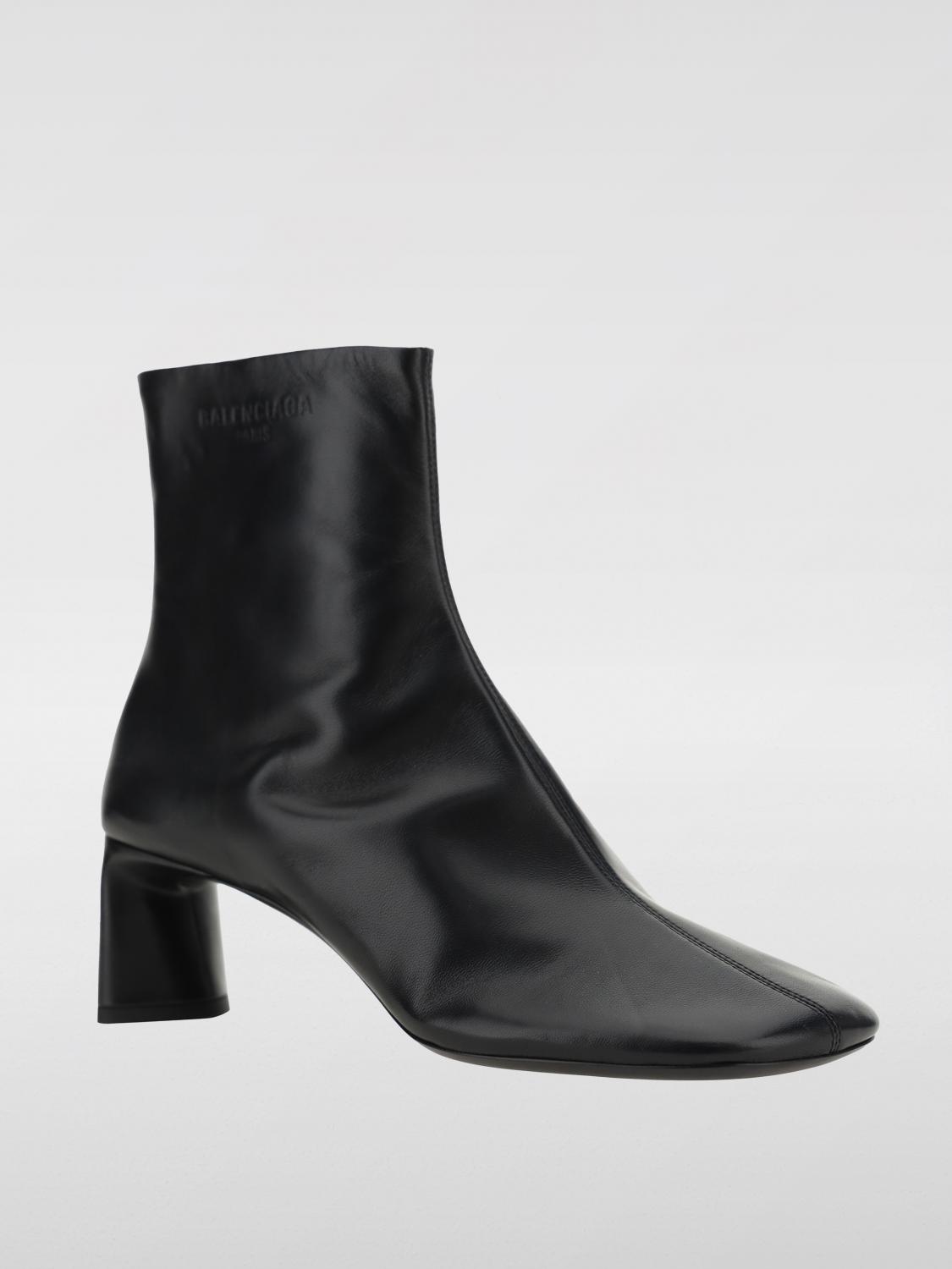 BALENCIAGA FLAT ANKLE BOOTS: Boots woman Balenciaga, Black - Img 2