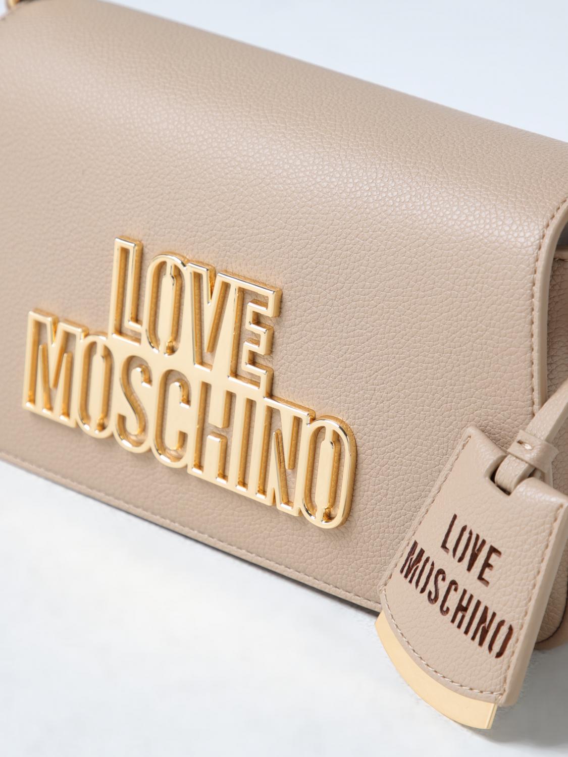 LOVE MOSCHINO SHOULDER BAG: Shoulder bag woman Love Moschino, Beige - Img 3