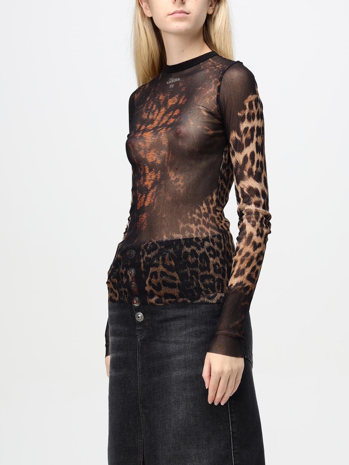 Jean Paul Gaultier T-shirt woman - Brown | 2431FTO226PT5656860