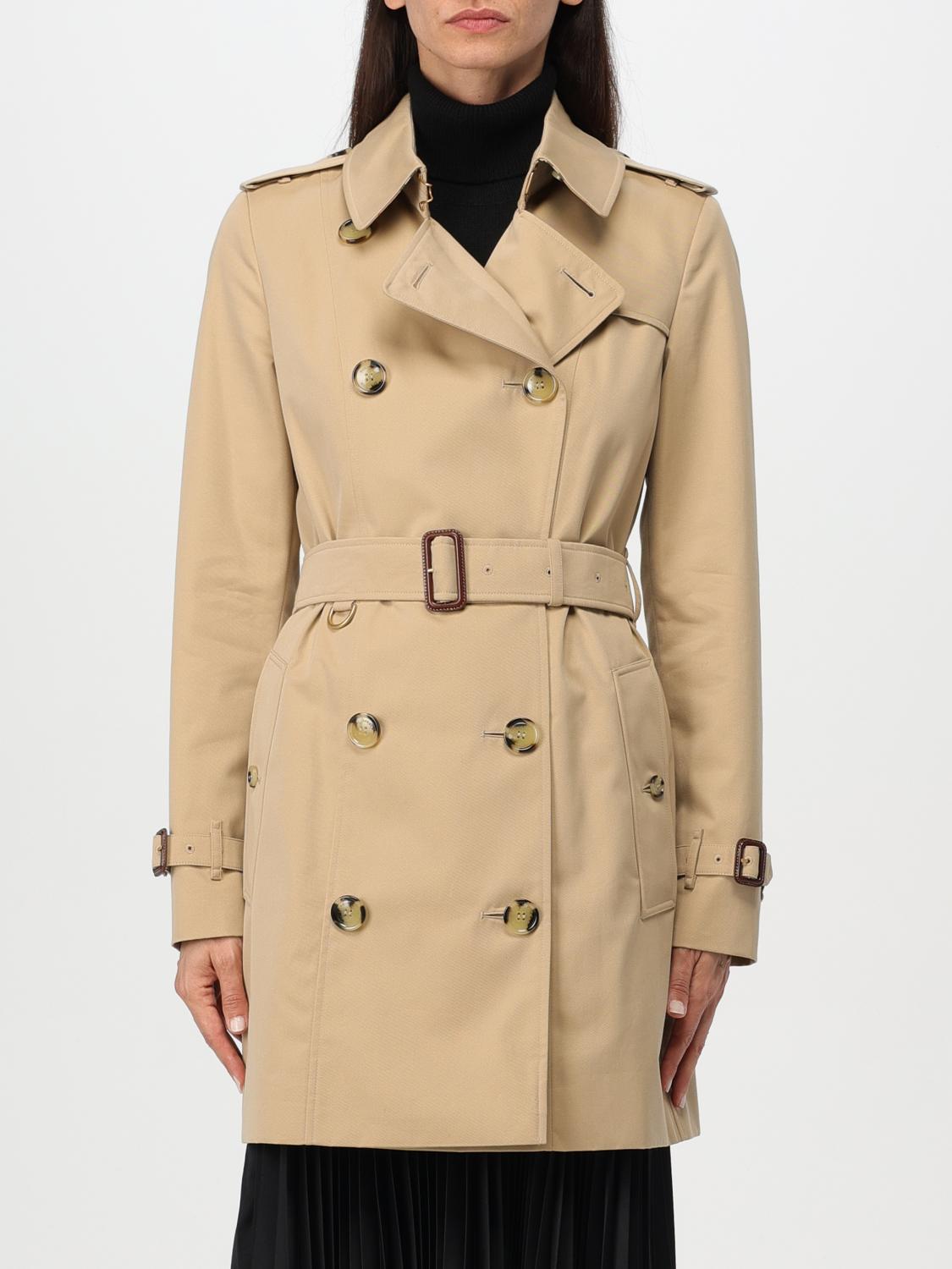 BURBERRY TRENCH COAT: Burberry women's trench coat, Beige - Img 1