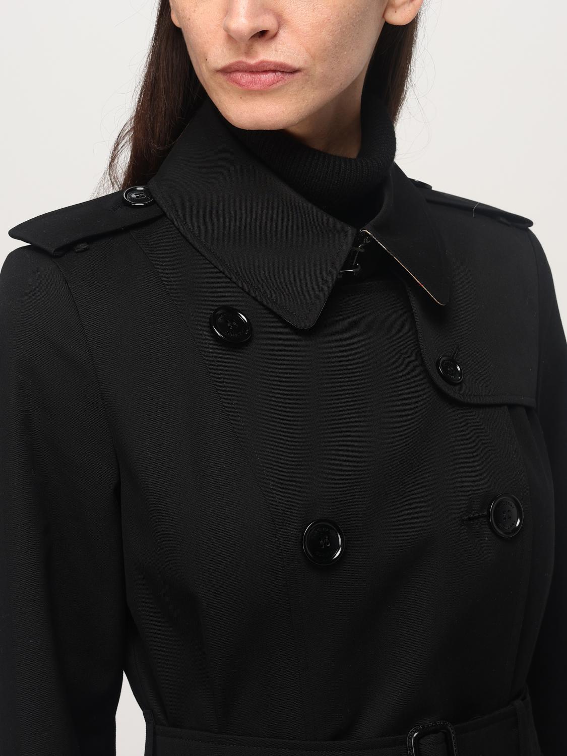 BURBERRY TRENCH COAT: Burberry women's trench coat, Black - Img 5