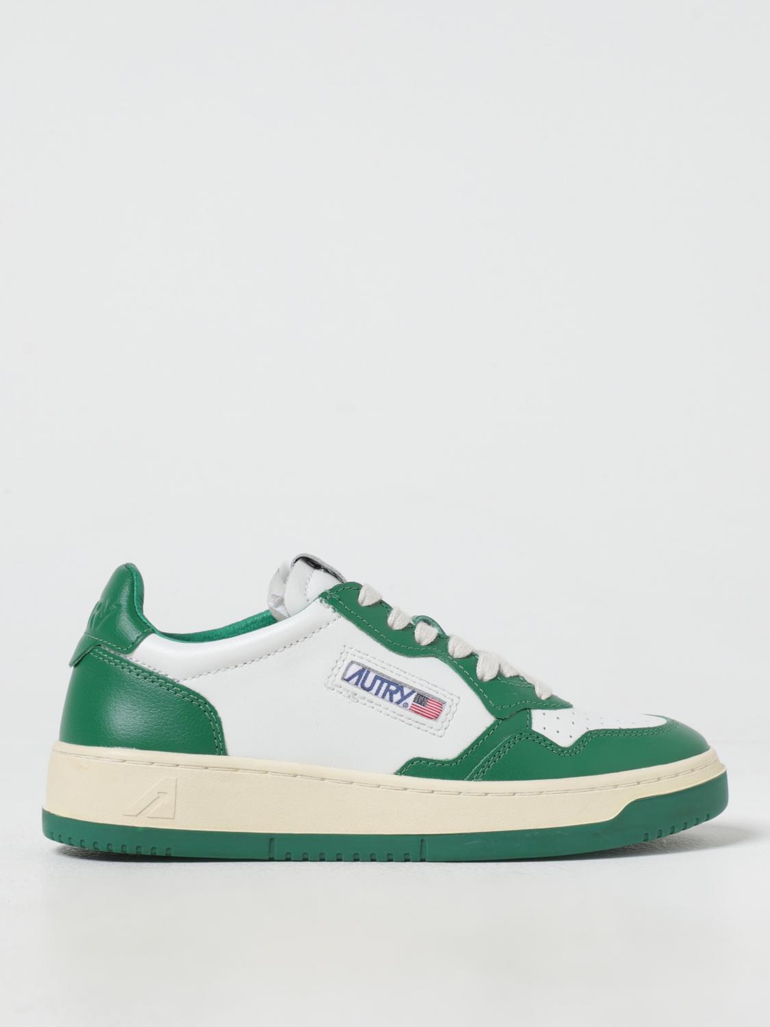 AUTRY SNEAKERS: Sneakers Medalist Autry in pelle , Verde - Img 1