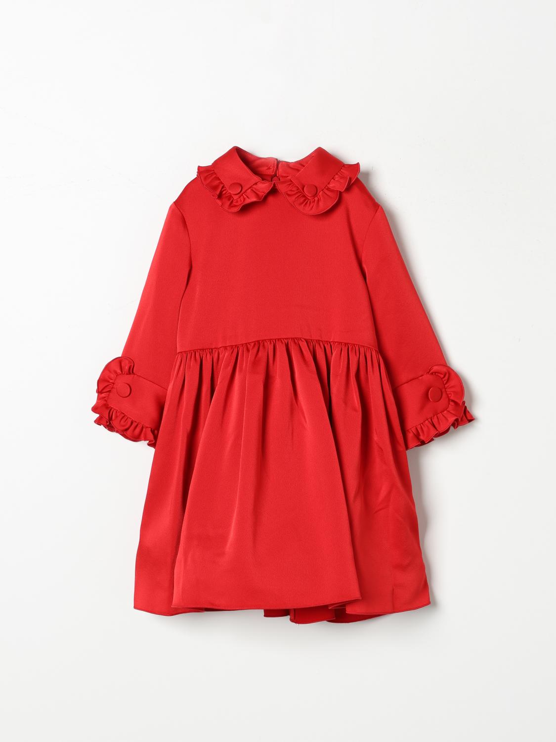 MI MI SOL ABITO: Abito Mi Mi Sol in cotone , Rosso - Img 1