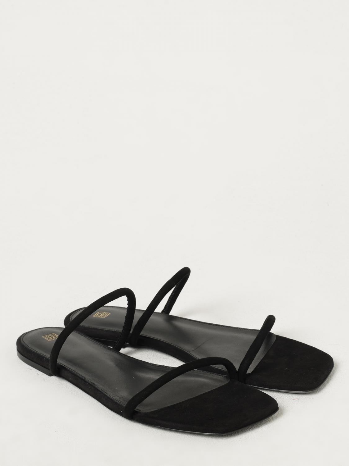 TOTEME FLAT SANDALS: Flat sandals woman Toteme, Black - Img 2