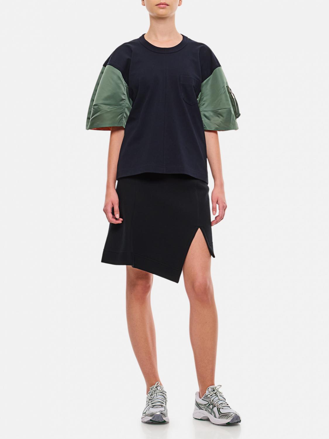 SACAI T-SHIRT: T-shirt woman Sacai, Blue - Img 2